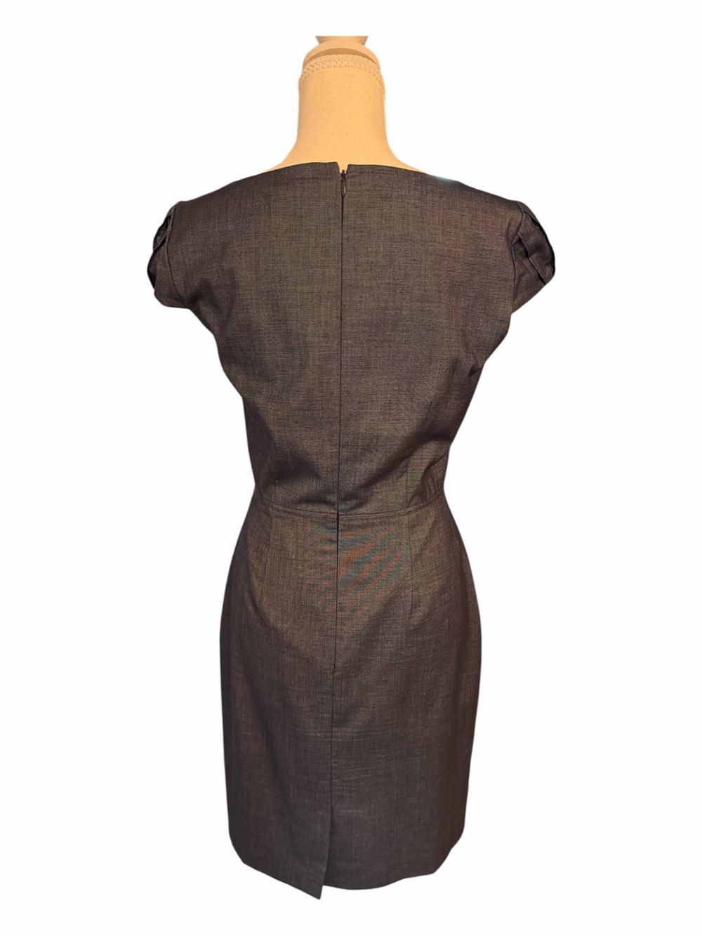 Antonio Melani Slate Blue Sheath Career Office Dress Size 4 - Picture 3 of 6